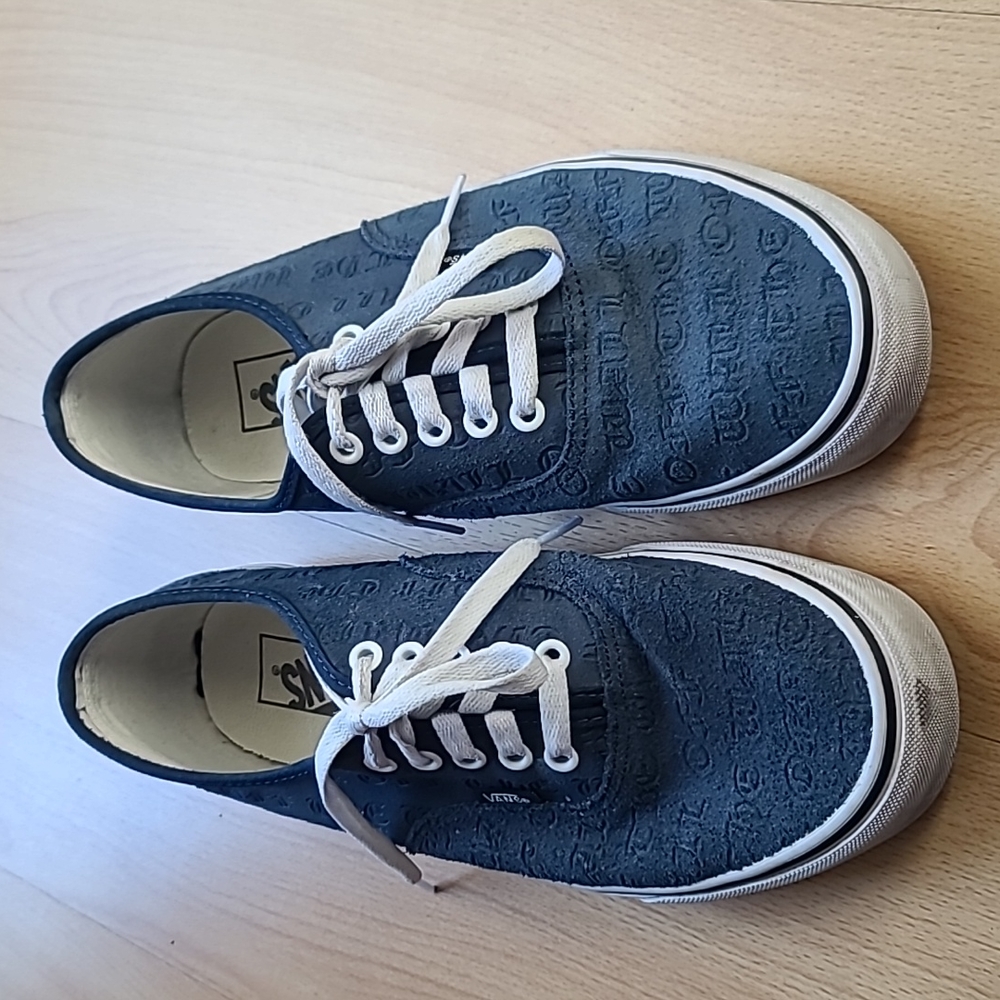 Vans Off the Wall Navy skater shoes